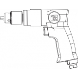 Дрель пневматическая с реверсом Thorvik 1800 об/мин., патрон 1-10 мм RAD1018
