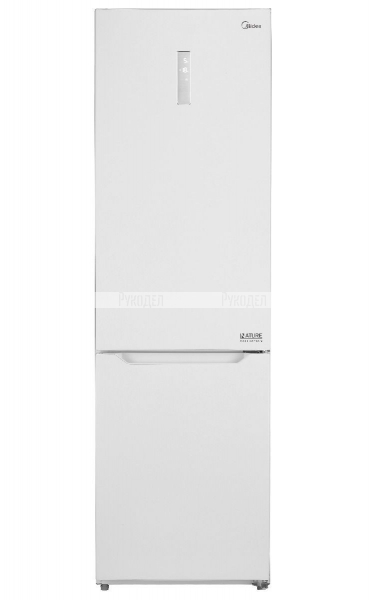Двухдверный холодильник с нижней морозильной камерой Midea MRB520SFNW1