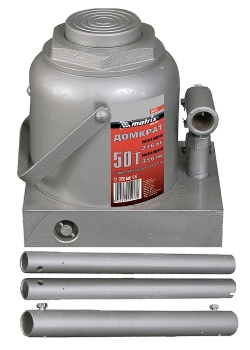 products/Домкрат гидравлический бутылочный, 50 т, h подъема 236–356 мм MATRIX MASTER 50737