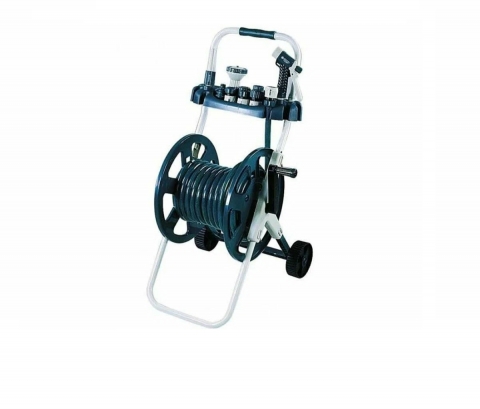 products/Катушка для шланга RACO 4260-55/584, до 60м, 1/2", ручная, колеса, черная/зеленая