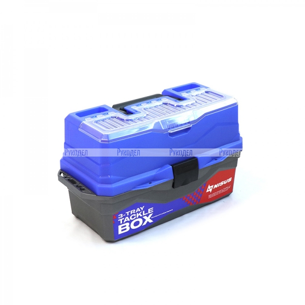 Ящик для снастей Tackle Box трехполочный синий Следопыт MB-BU-12