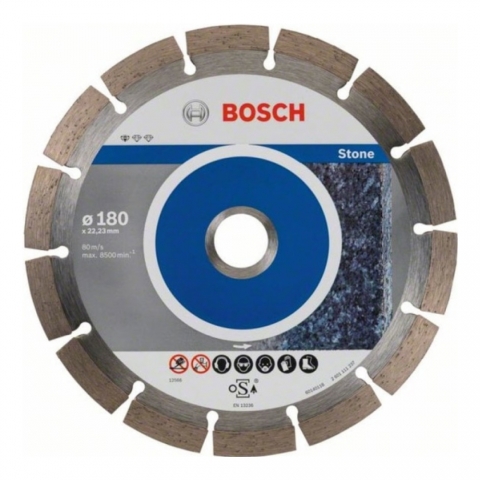 products/Алмазный диск Bosch Standard for Stone 180х22.2 мм, набор 10 дисков по камню, арт. 2608603237