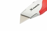 Нож, 18 мм выдвижное трапецивидное лезвие , эргономичная двухкомпонентная рукоятка MATRIX