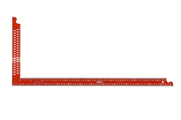 Плотницкий угольник (красный, 600х280 мм) SOLA ZWCA 600 арт.56132001