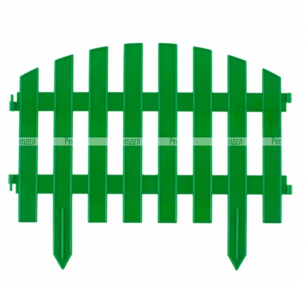 Забор декоративный "Винтаж", 28х300 см, зеленый, Россия// Palisad,арт.65012