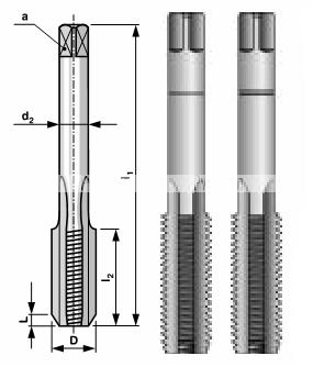 Набор метчиков HSS из 2-х шт. M12 шаг 1.75 мм Bucovice Tools 144120