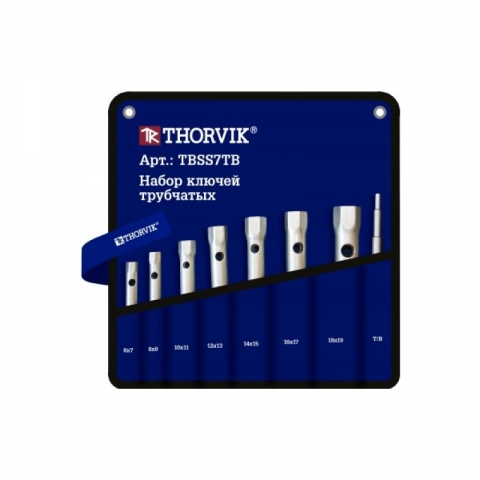 products/Набор ключей трубчатых в сумке, 6-19 мм, 7 предметов Thorvik, арт. TBSS7TB
