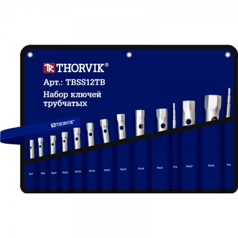 products/Набор ключей трубчатых в сумке, 6-32 мм, 12 предметов Thorvik, TBSS12TB