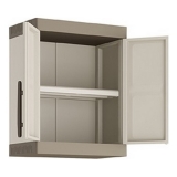 Шкаф 2-х дверный Эксэлэнс Вол (Exellence Wall Cabinet) песок/тёмно-серый Keter 17206853