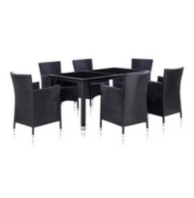 products/Комплект мебели  (иск. ротанг)  6+1 T246A/Y189D Black 6Pcs