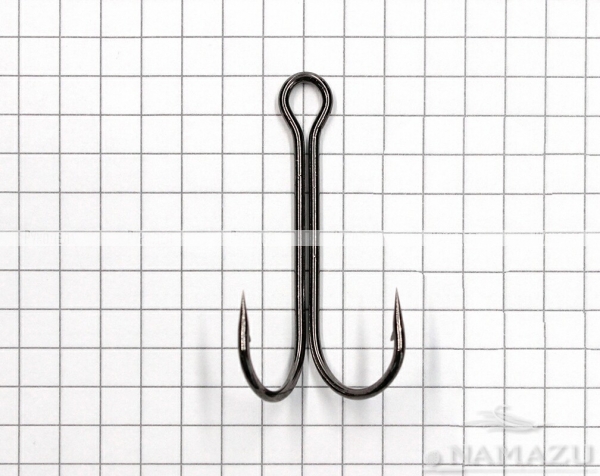 Крючок Namazu «Double Hook Long», размер 2/0 (INT), цвет BN, двойник (50 шт.)N-HDL2/0BN