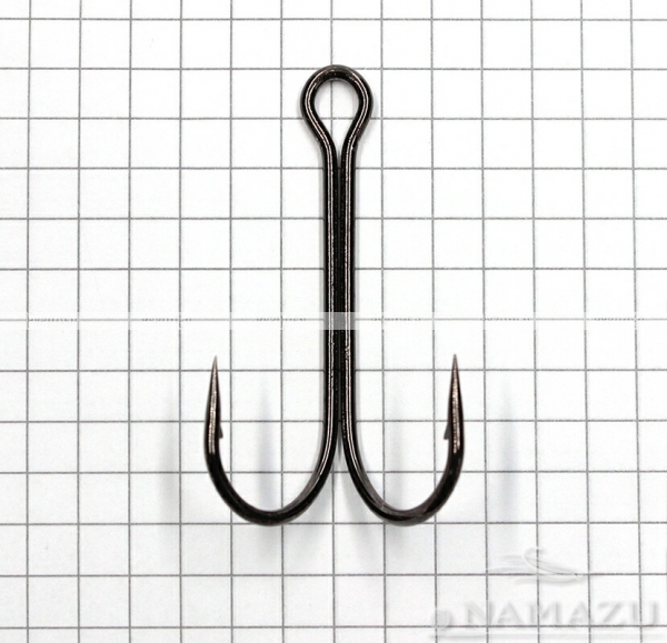 Крючок Namazu «Double Hook Long», размер 3/0 (INT), цвет BN, двойник (50 шт.)N-HDL3/0BN