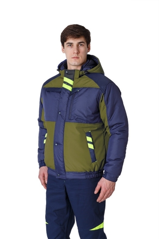 products/Куртка демисезонная мужская PROFLINE SPECIALIST (тк.Таслан), оливковый/т.синий, Факел арт. 87468804