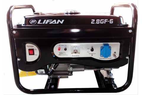 products/Генератор бензиновый LIFAN 3000 (2.8GF-6) 2,8/3 кВт, ручной стартер