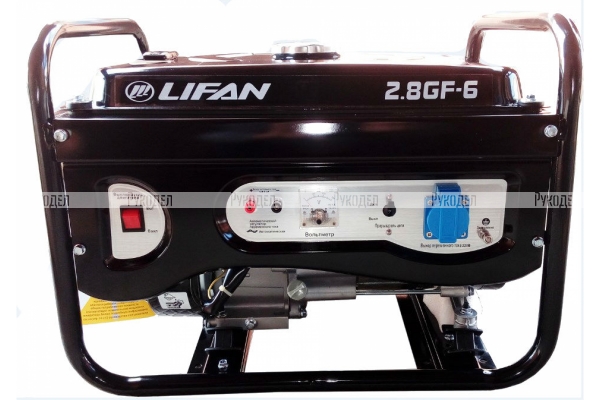 Генератор бензиновый LIFAN 3000 (2.8GF-6) 2,8/3 кВт, ручной стартер