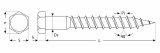 Шурупы ШДШ с шестигранной головкой (DIN 571), 120 х 6 мм, 1 100 шт, ЗУБР 300450-06-120-1000