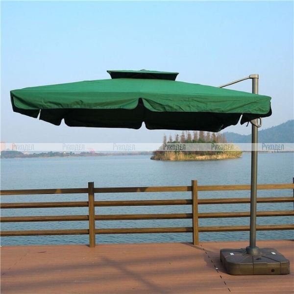 Зонт для кафе AFM-300SQG-Green (3,0x3,0) Afina 
