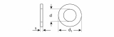 Шайба DIN 125A, 16 мм, 5 кг, оцинкованная, ЗУБР 303800-16