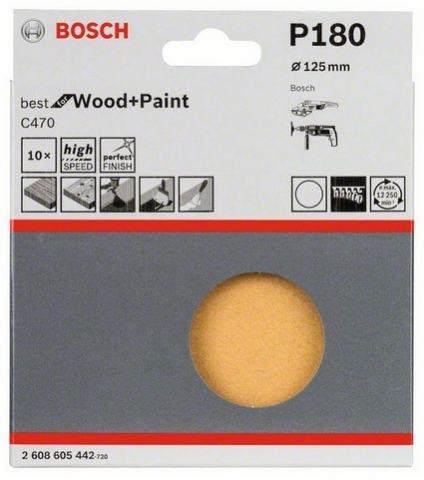 products/10 ш/листов ?125ММ К180 Best for Wood+Paint 2608605442
