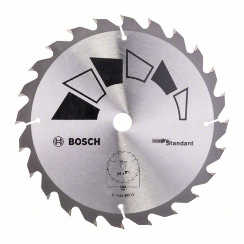 products/Циркулярный диск Bosch Standard, 184 x 16 мм, арт. 2609256816
