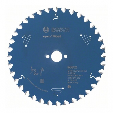 products/Пильный диск Bosch Expert for Wood, 180x20 мм, 36T, по дереву, арт. 2608644030