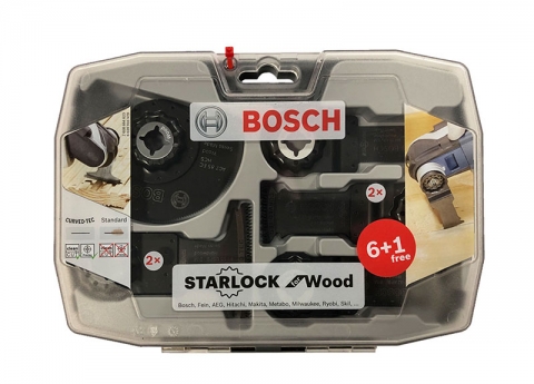 products/Набор расходников (пилки Starlock для дерева и дерева с гвоздями 6+1) Bosch 2608664623