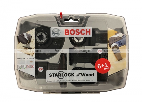 Набор расходников (пилки Starlock для дерева и дерева с гвоздями 6+1) Bosch 2608664623