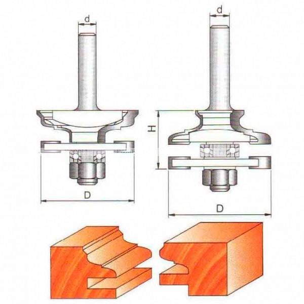 Фреза Globus 3502 Set (12) комбинированная рамочная