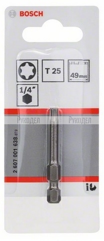 1 БИТ 49ММ TORX T25 XH 2607001638