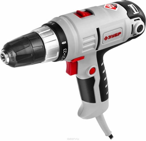 products/Дрель-шуруповерт сетевая Зубр ЗСШ-300-2 К, 23+1, 35 Нм, 300 Вт, кейс