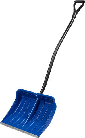 products/ЗУБР АРКТИКА лопата снеговая, пластиковая с алюминиевой планкой, эргономичный металлический черенок, V-ручка, 550 мм 39918