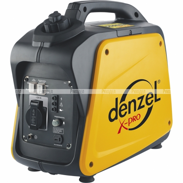 Генератор инверторный Denzel GT-1300i X-Pro 1,3 кВт, 220В, бак 3 л, ручной старт (арт. 94641)