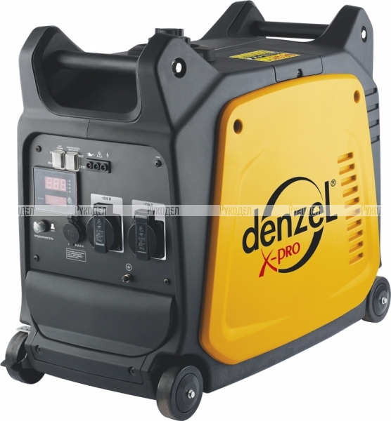 Генератор инверторный Denzel GT-2600i X-Pro 2,6 кВт, 220В, цифровое табло, бак 7 л, ручной старт (арт. 94643)