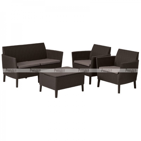 Комплект мебели Allibert Salemo set (17206003) коричневый, 253228