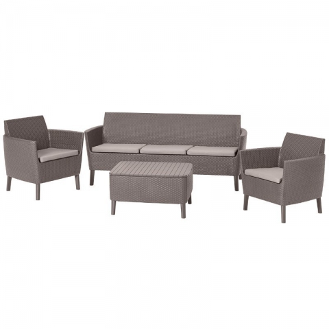 products/Комплект мебели Allibert Salemo 3 seater set (17205990) капучино, 253237