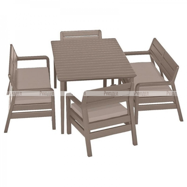 Комплект садовой мебели Keter Delano set with Lima table 160 (17205371) 233329