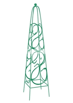 Пирамида садовая декоративная для вьющихся растений,зеленый  112,5 х 23 см, квадратная PALISAD, 69126