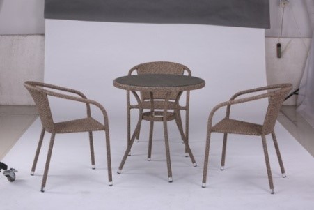 products/Комплект мебели  (иск. ротанг)  3+1 T282ANT/Y137C-W56 Light Brown 3Pcs