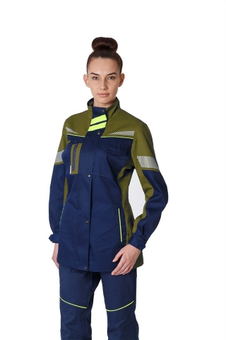 products/Куртка удлиненная женская PROFLINE SPECIALIST, т.синий/оливковый, Факел арт. 87468801