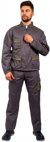 products/Куртка PANOSTYLE (тк.Смесовая,235) DeltaPlus, серый/зеленый (M6VESGR)