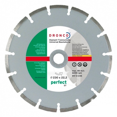 products/Алмазный отрезной диск Dronco ST 230х2,4x22,23 сухой рез, универсальный, арт. 4230810