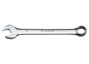 Ключ комбинированный, 10 мм, CrV, матовый хром MATRIX