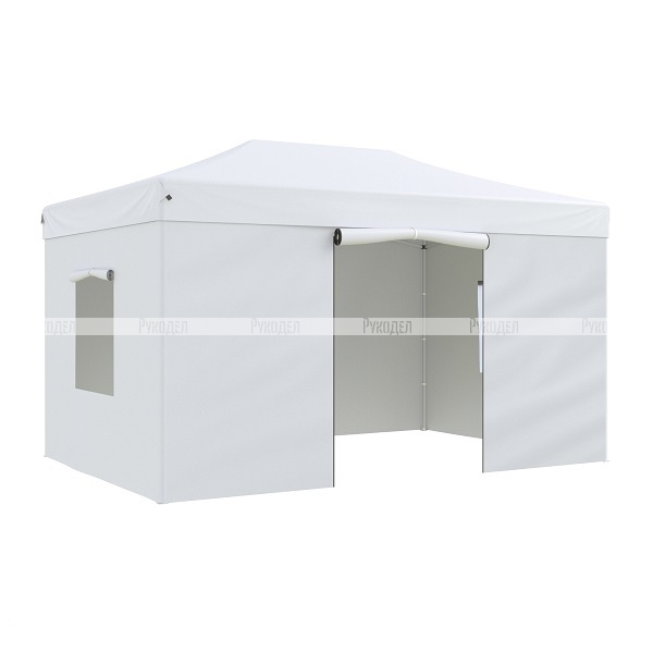 Тент-шатер садовый быстро сборный Helex 4335 3x4,5х3м полиэстер белый