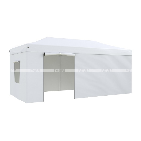 Тент-шатер садовый быстро сборный Helex 4360 3x6х3м полиэстер белый
