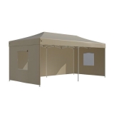 Тент-шатер садовый быстро сборный Helex 4362 3x6х3м полиэстер бежевый