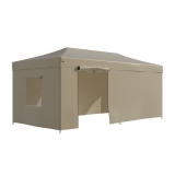 Тент-шатер садовый быстро сборный Helex 4362 3x6х3м полиэстер бежевый