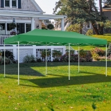 Тент-шатер садовый быстро сборный Helex 4366 3x6х3м полиэстер зеленый