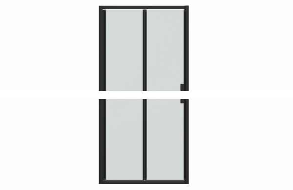 Душевая дверь Bravat BlackLine 100см BD100.4121B, прозрачное стекло