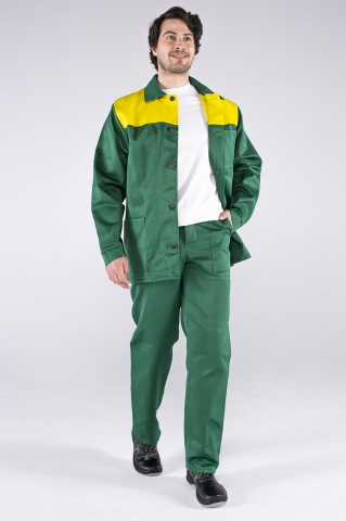 products/Костюм Стандарт (тк.Смесовая,210) брюки, зеленый/желтый