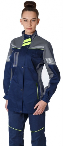 products/Куртка удлиненная женская PROFLINE SPECIALIST, т.синий/серый, Факел арт.87468802